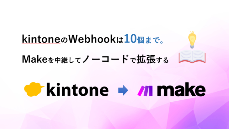 kintoneのWebhookは10個まで。Makeを中継してノーコードで拡張する